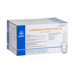 CLINDAMICINA ( fosfato) solucion inyectable 600MG/4ML NCPC